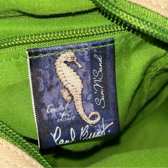 Paul Brent Embellished Pineapple Print Zipper Closure Crossbody Purse Bag - Picture 8 of 11